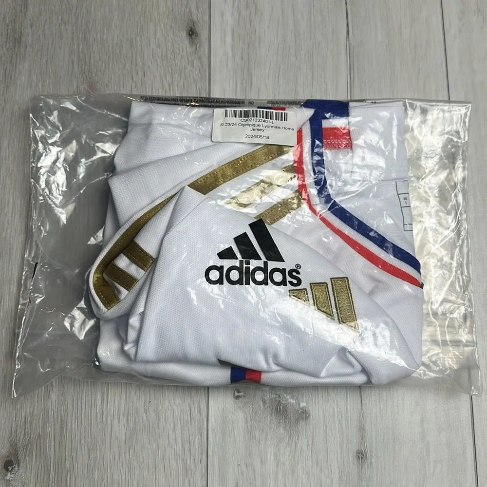 Adidas Olympique Lyon Home Jersey‎ 2023-2024 Large White New With Tags